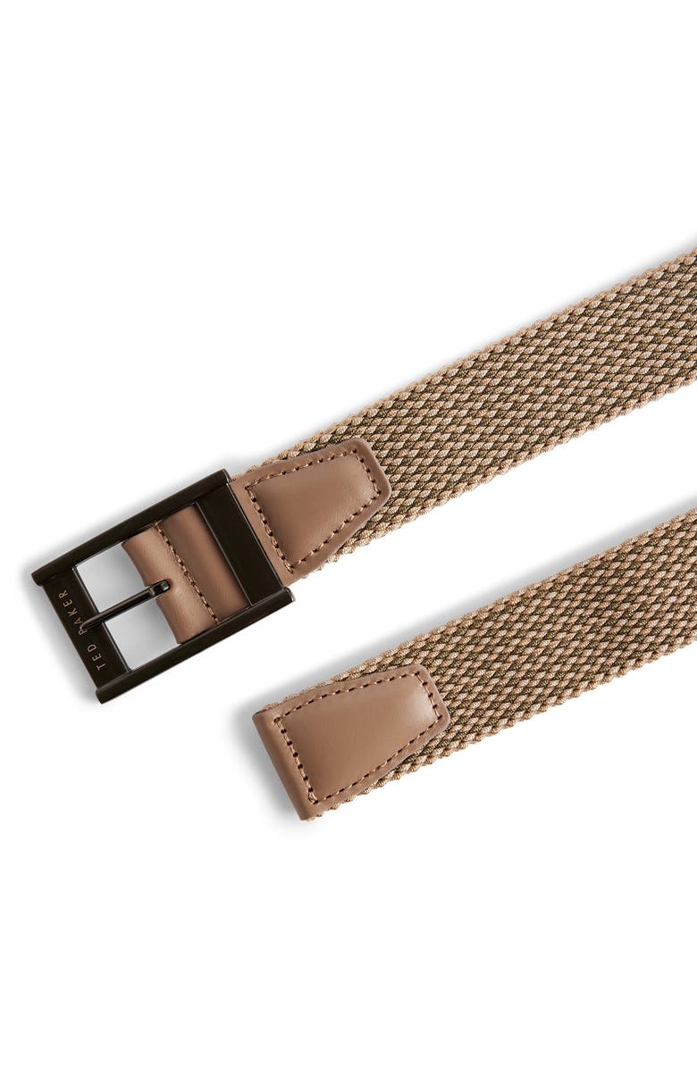 Ted Baker London Columm Reversible Elastic Belt, Alternate, color, Stone