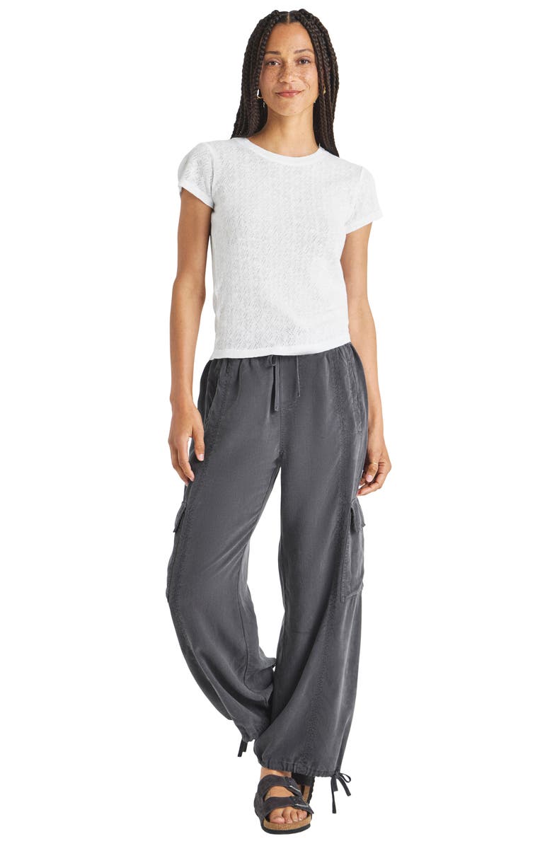 Splendid Montecito Pointelle Cotton T-Shirt, Alternate, color, 