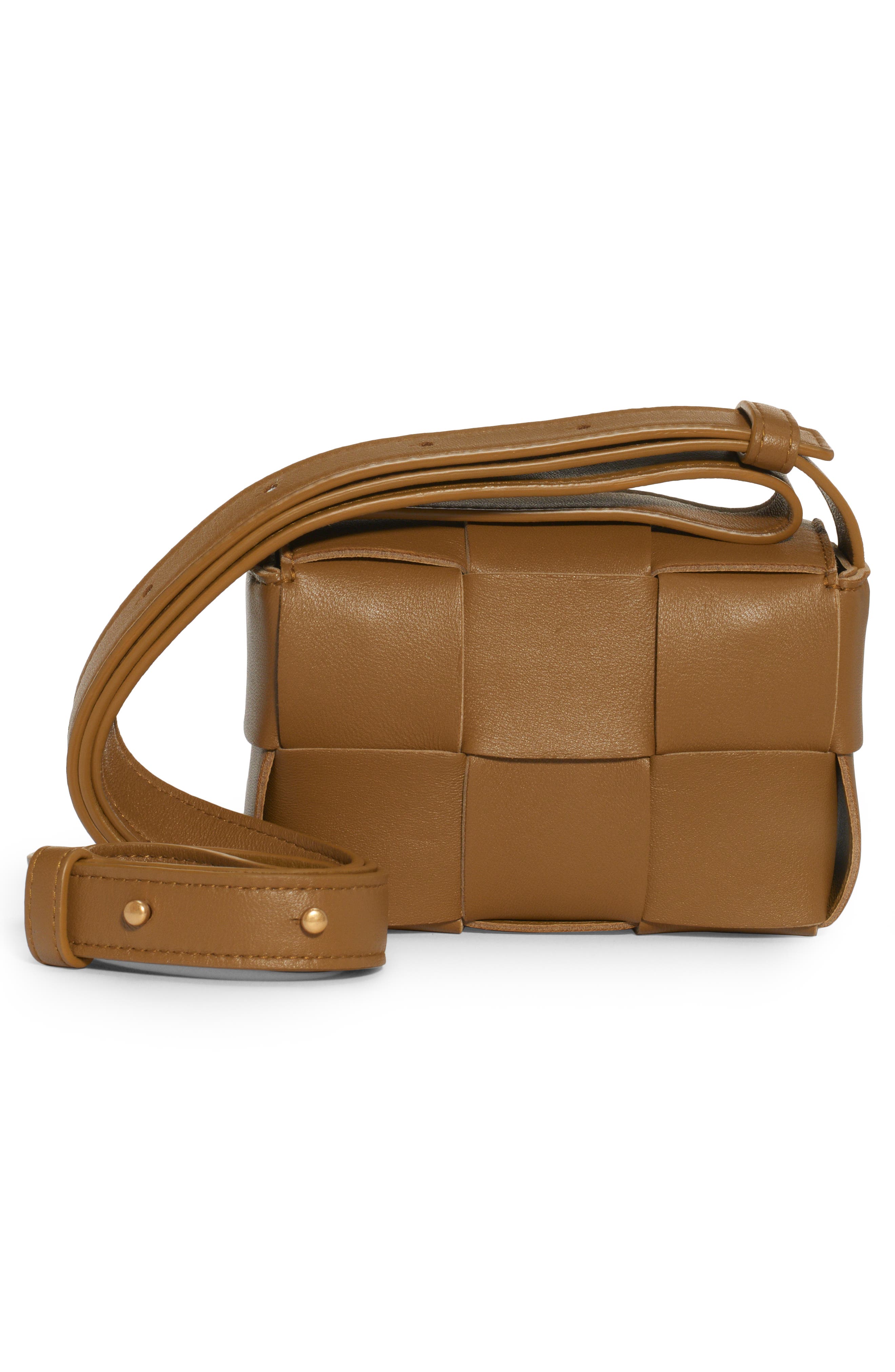 Bottega Veneta Mini Cassette Intrecciato Leather Crossbody Bag, Alternate, color, 