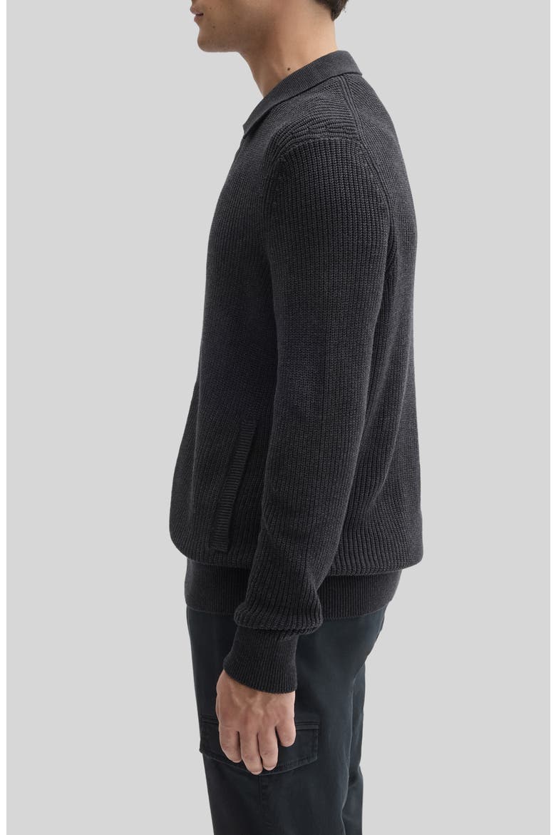 Gregorio Full Zip Cardigan Sweater, Alternate, color, BLACK