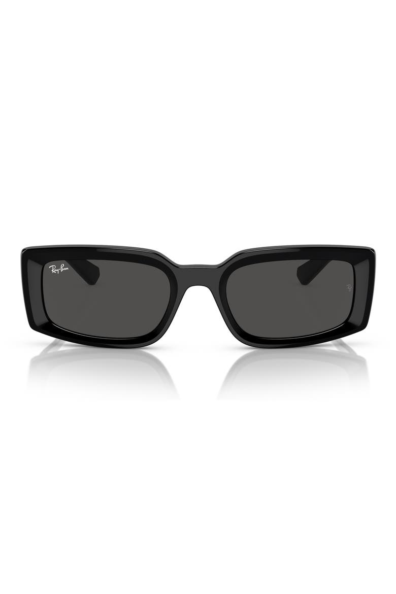 Kiliane 54mm Pillow Sunglasses, Main, color, BLACK / DARK GREY