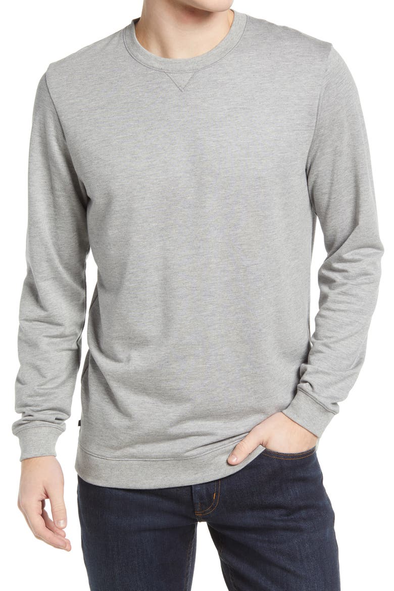 Fink 2.0 Crewneck Sweatshirt, Main, color, HEATHER LIGHT GREY