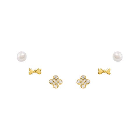 Clovers & Things Stud Earring Combo Set