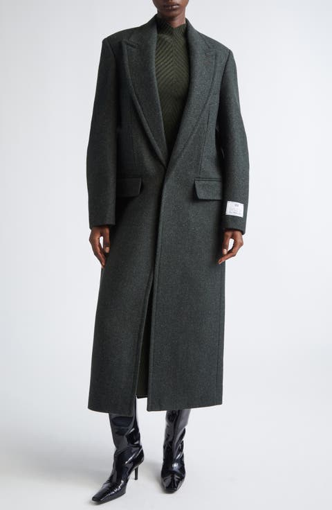Curved Sleeve Overcoat
