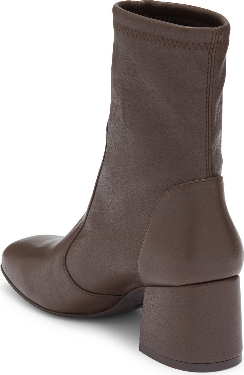 Stuart Weitzman Sleek Sock Bootie, Alternate, color, Walnut