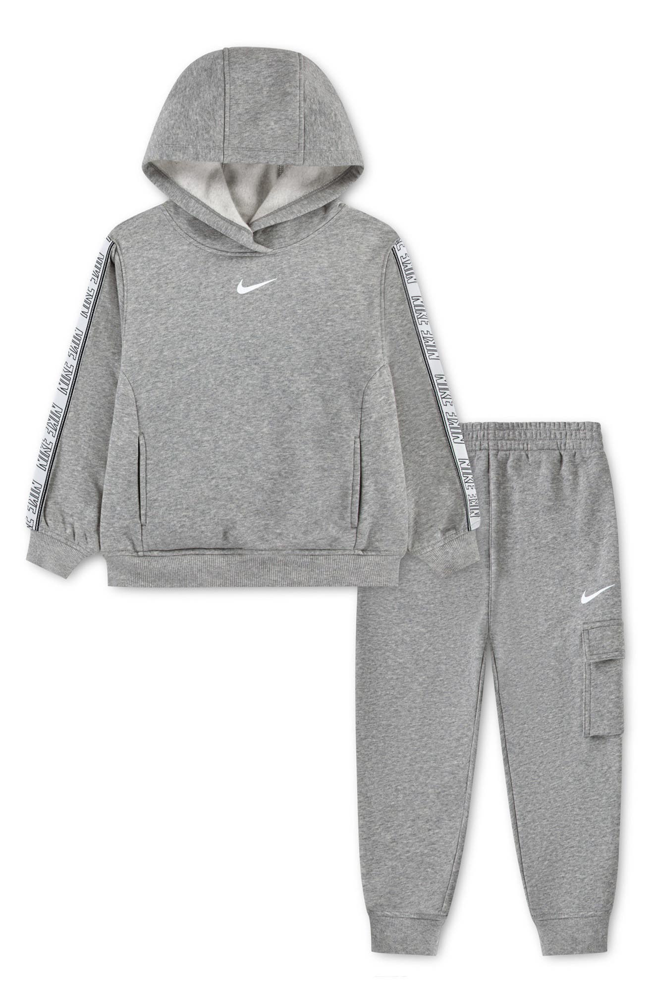 Kids' Logo Taping Hoodie & Cargo Joggers Set