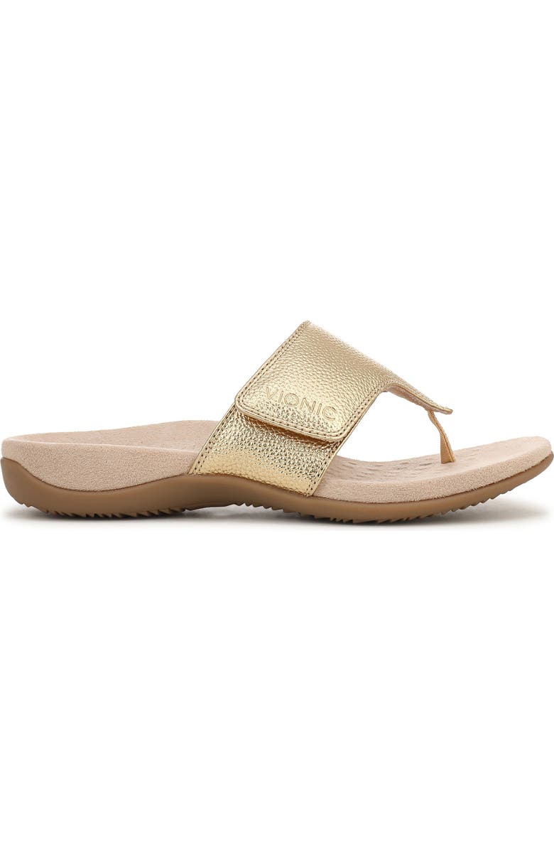 Vionic Renee Sandal, Alternate, color, Gold Metallic Leather