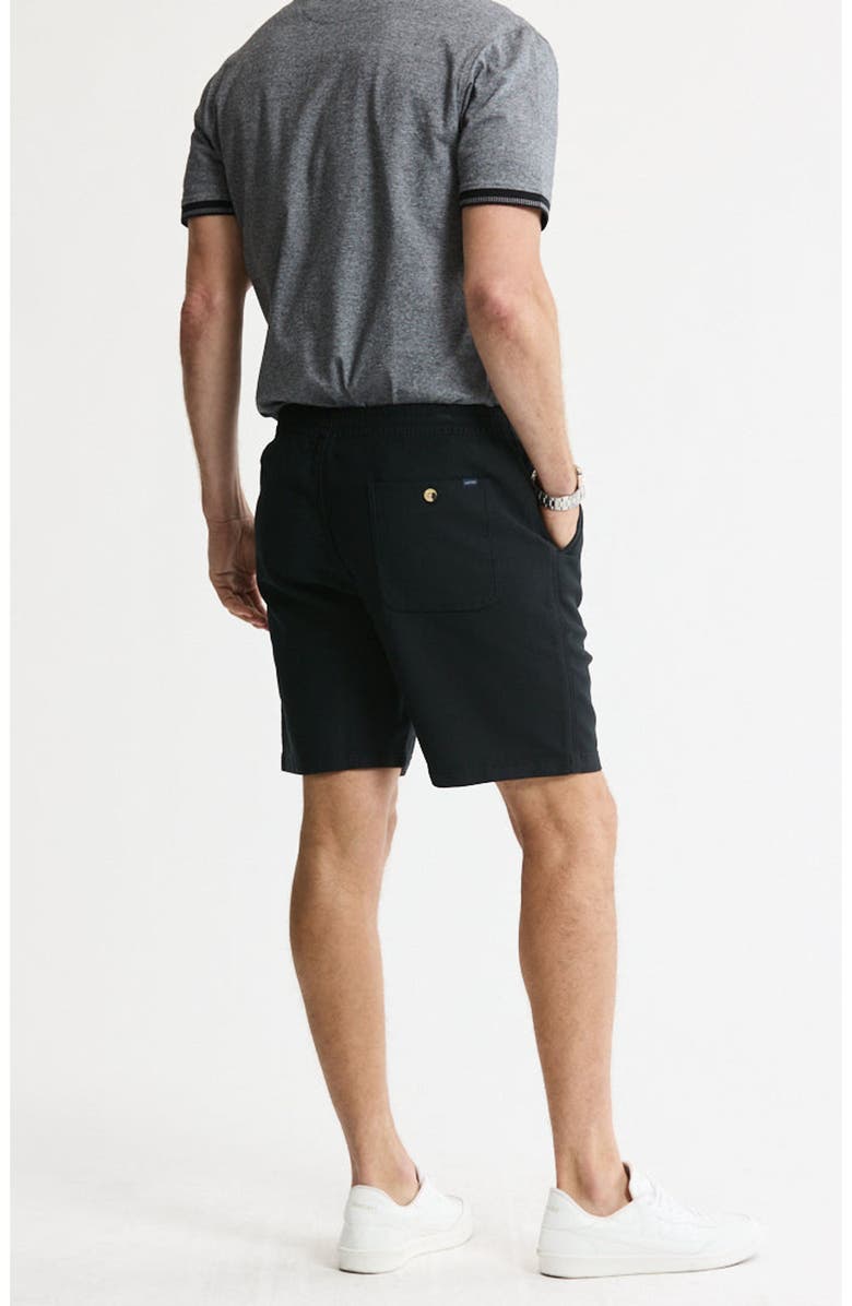 JACHS Cotton Twill Drawstring Shorts, Alternate, color, Black