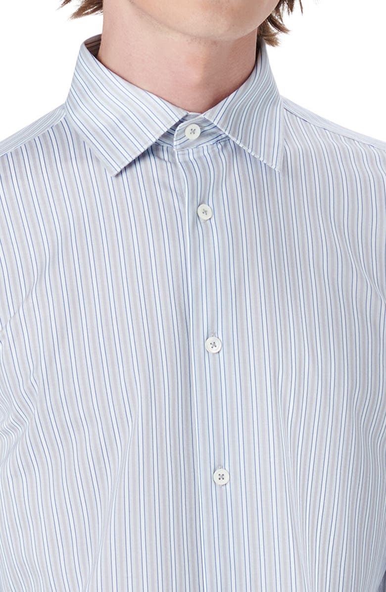 Bugatchi OoohCotton<sup>®</sup> Stripe Button-Up Shirt, Alternate, color, 