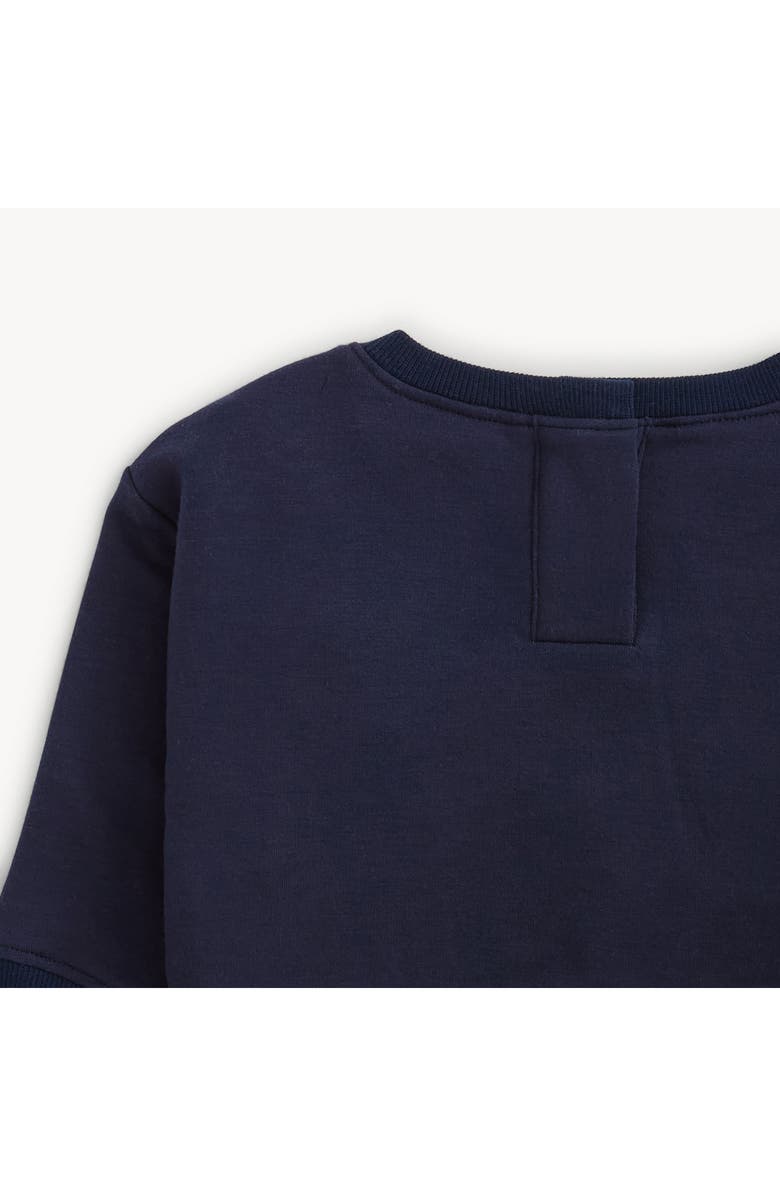 Magnetic Me Brushed Fleece Magnetic Sweatshirt & Joggers Set, Alternate, color, Dress Blue