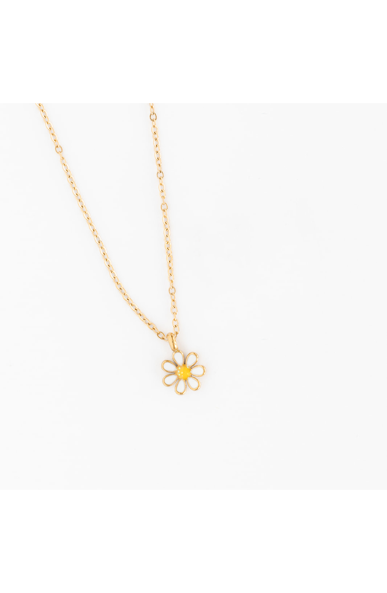 Pip Pop Daisy Pendant Necklace, Main, color, Gold