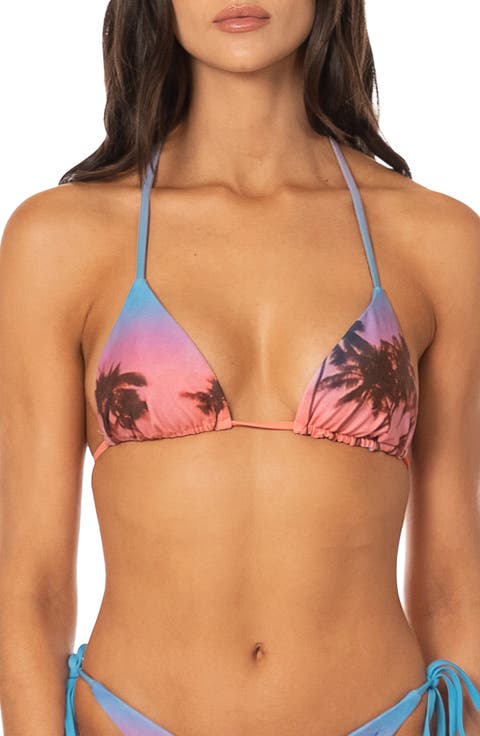 Peach Drift Reversible Bikini Top