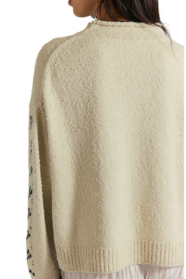 Story Book Cotton Blend Sweater, Alternate, color, TEA COMBO