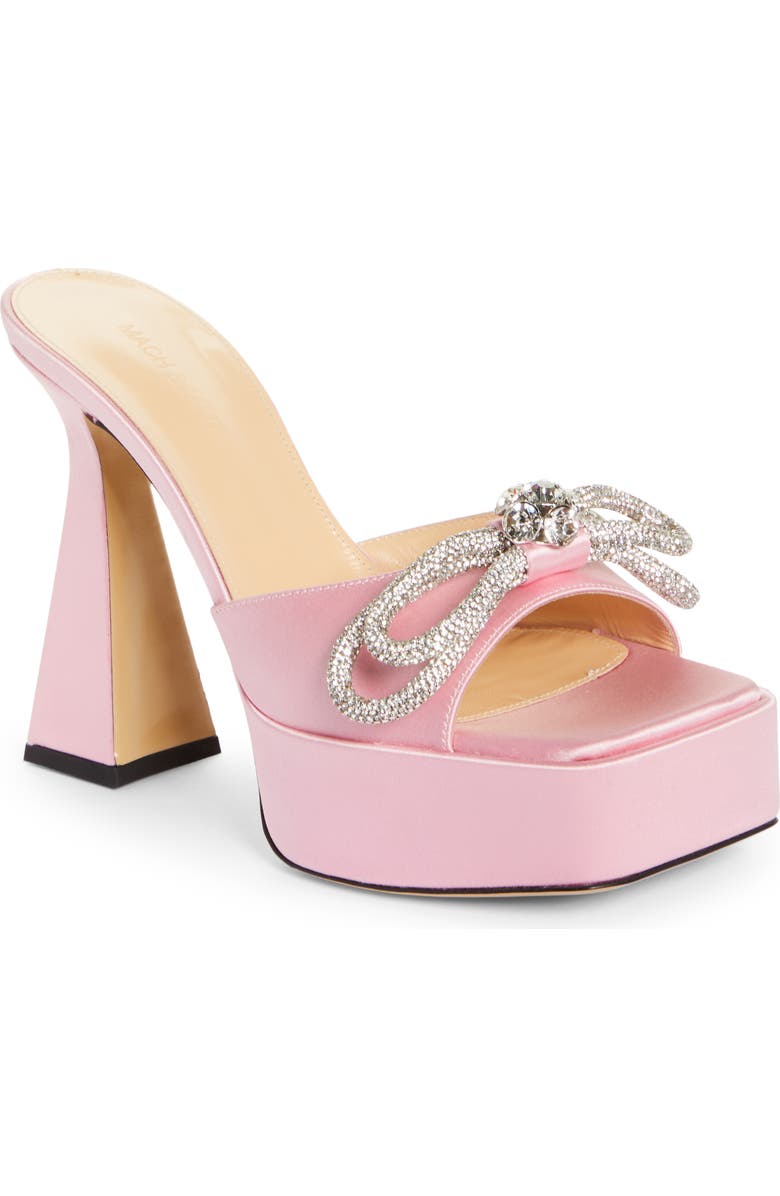 Mach & Mach Double Bow Platform Slide Sandal, Main, color,