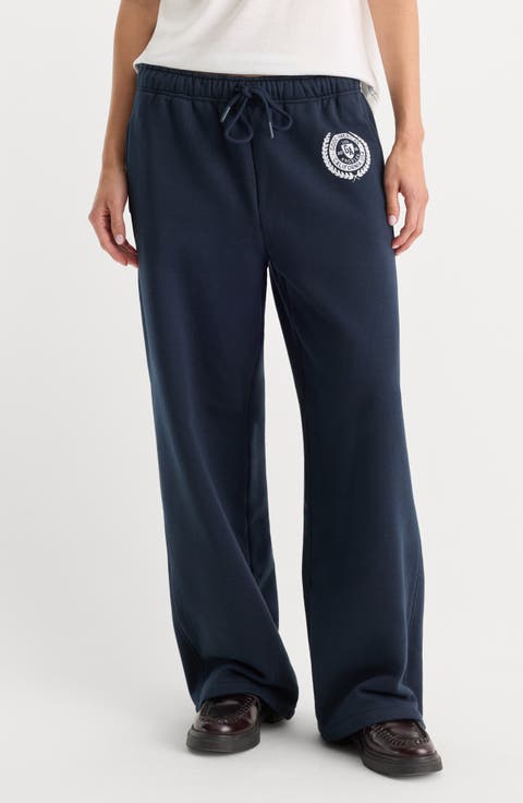 The Brushed Fleece Wide Leg Sweatpants