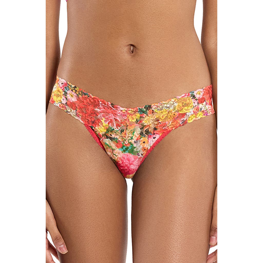 Hanky Panky Printed Signature Lace Low Rise Thong