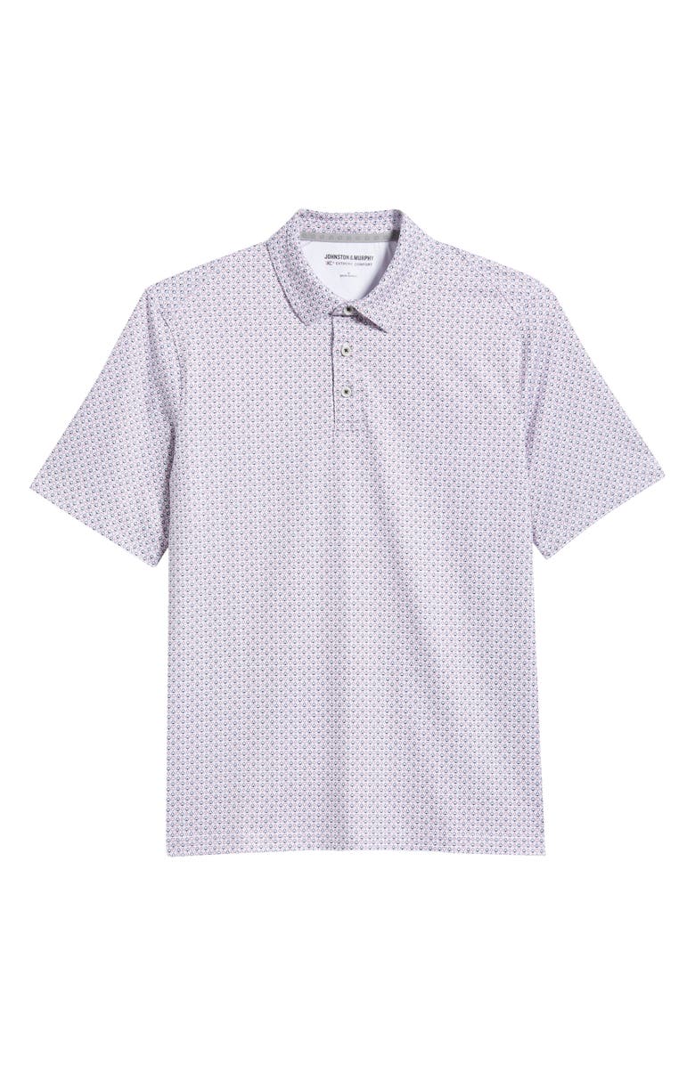 Johnston & Murphy XC+<sup>™</sup> Apex Performance Polo, Main, color, Light Gray Card Suit