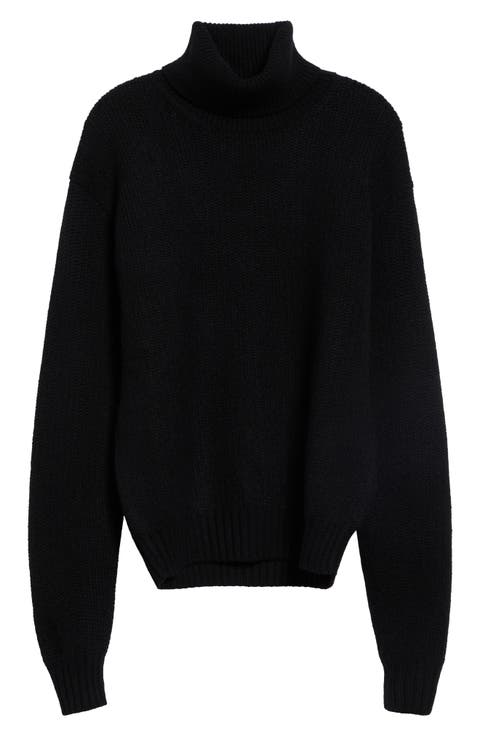 Wool, Cashmere & Mohair Turtleneck Sweater