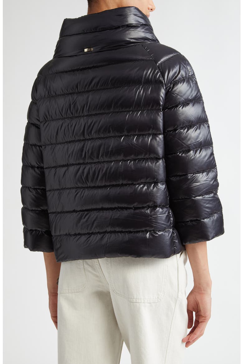 Sofia Iconic Down Crop Puffer Jacket, Alternate, color, BLACK
