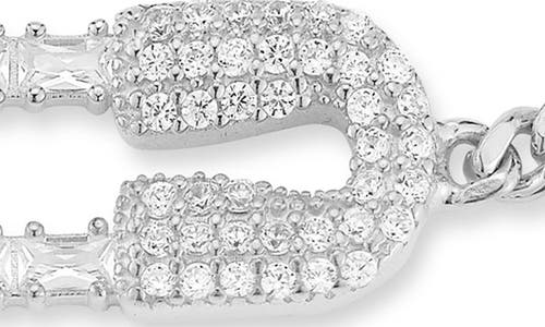 Chloe & Madison Chloe And Madison Pin Chain Bracelet In Silver