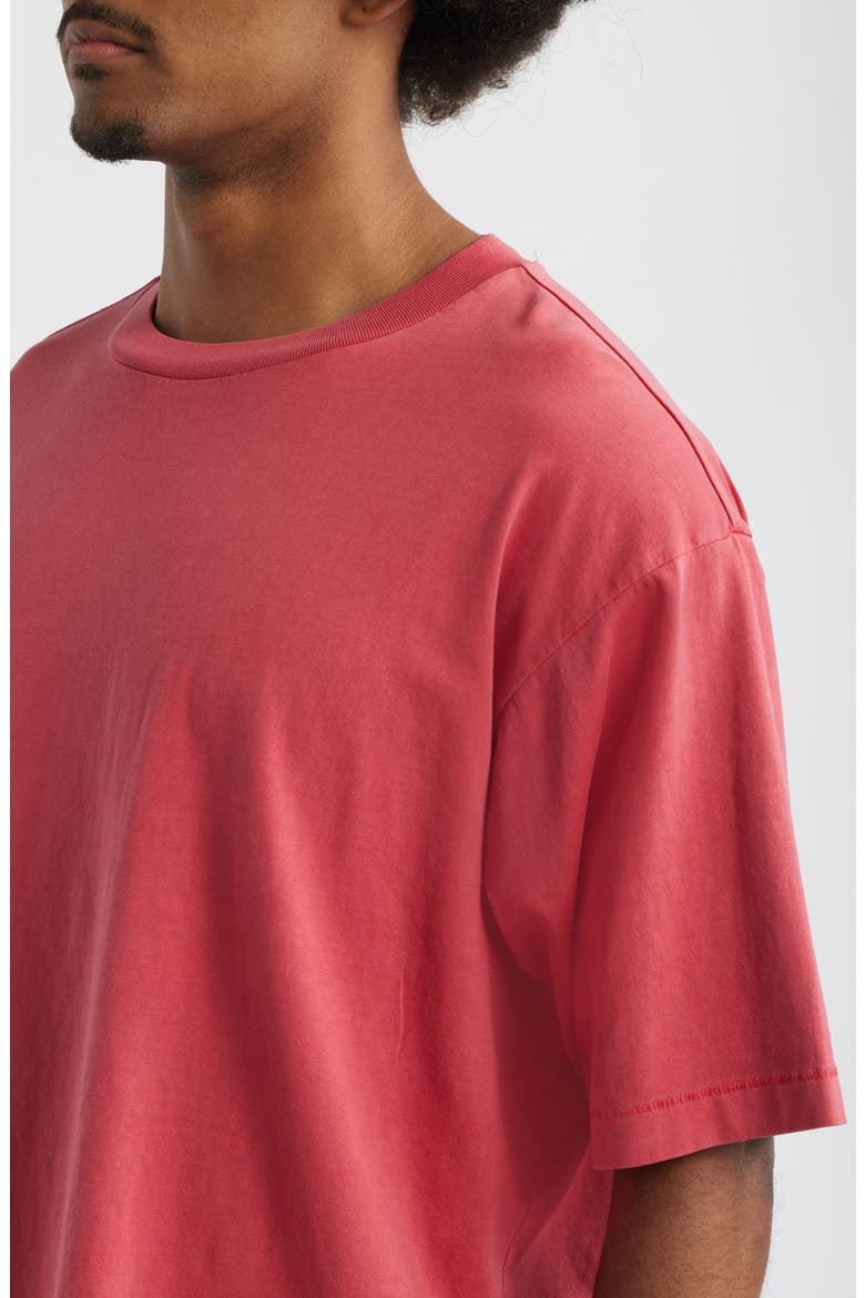 Garment Dyed Boxy Crop T-Shirt, Alternate, color, RED BEAUTY