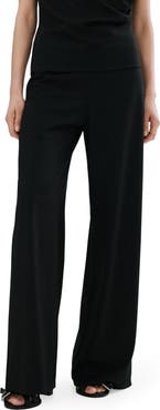 MANGO Pull-On Straight Leg Pants