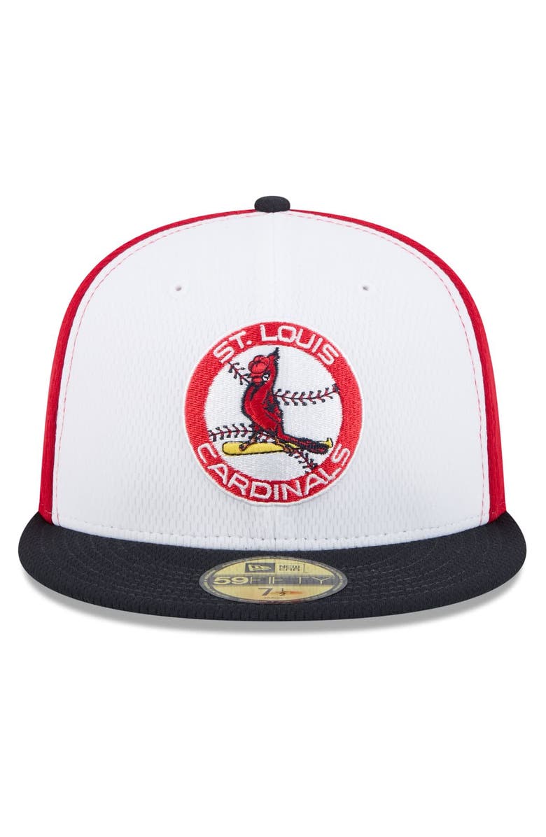 New Era Men's New Era Red/Black St. Louis Cardinals 2025 MLB Clubhouse 59FIFTY Fitted Hat, Alternate, color, 