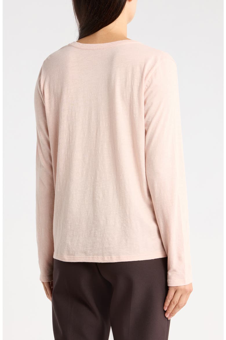 V-Neck Easy Organic Cotton T-Shirt, Alternate, color, POWDER