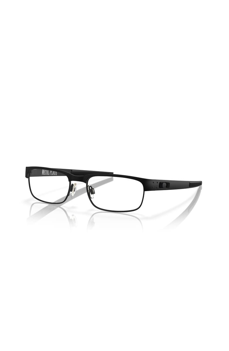 Oakley 55mm Rectangle optical glasses, Main, color, Black