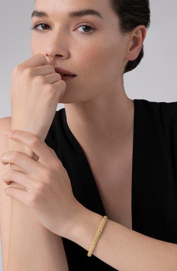 Caviar 18K Gold Rope Bracelet