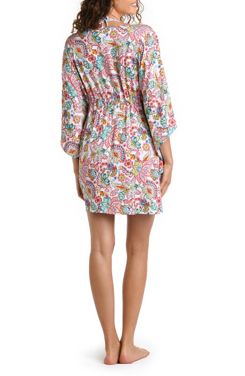 La Blanca Paisley Caftan Coverup In Multi