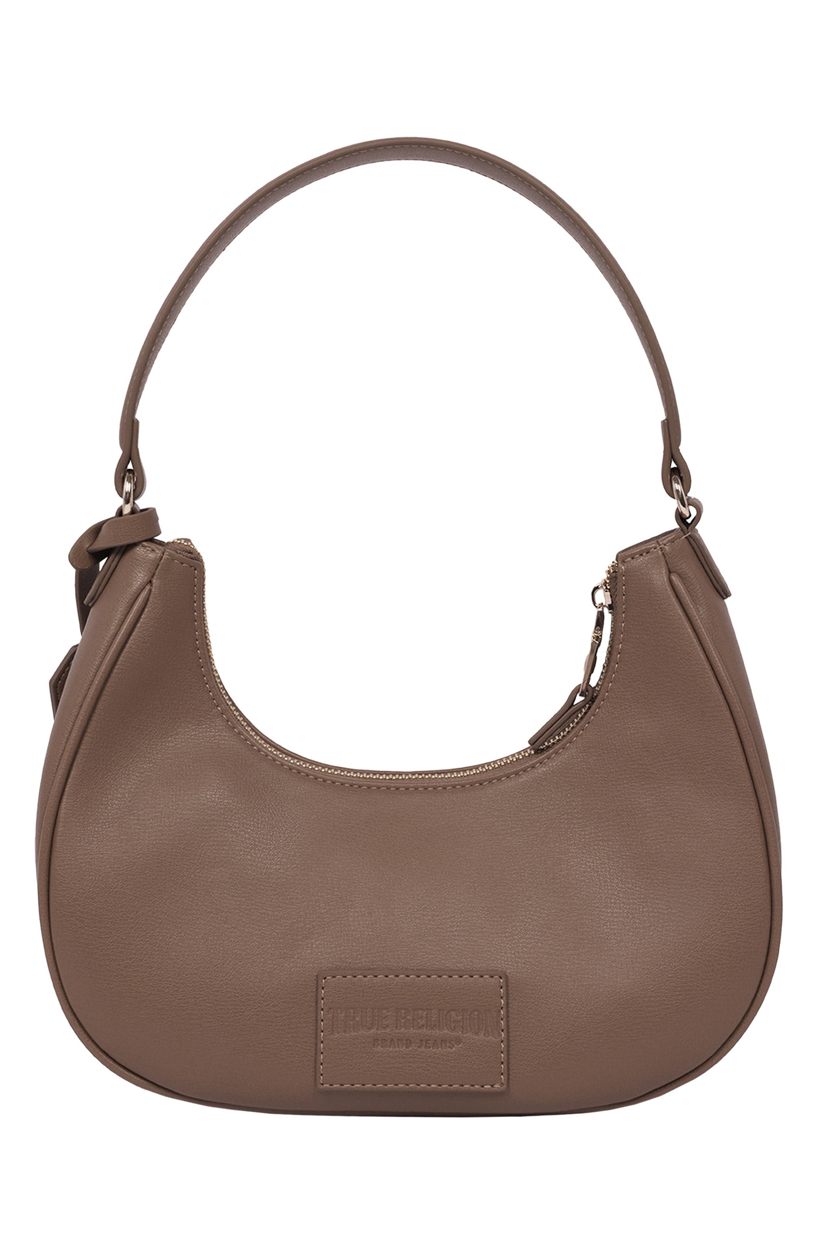True Religion Crescent Shoulder Bag, Alternate, color, Brown