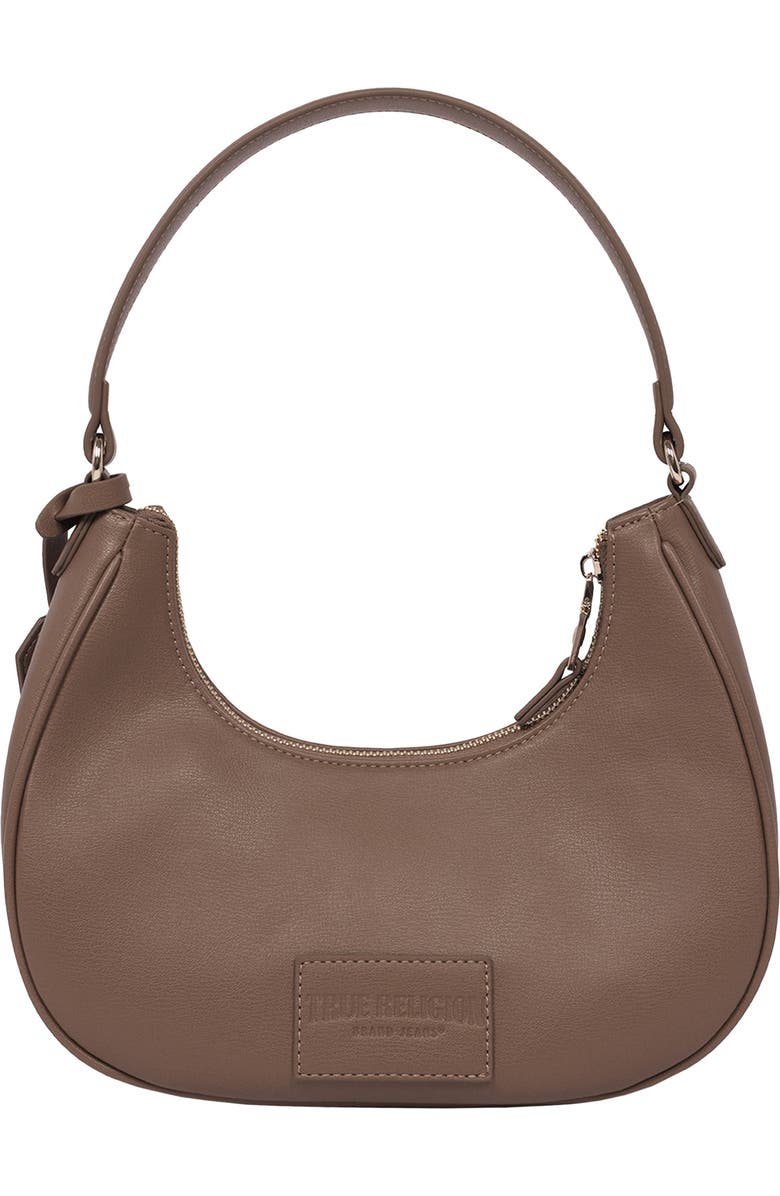 True Religion Crescent Shoulder Bag, Alternate, color, Brown