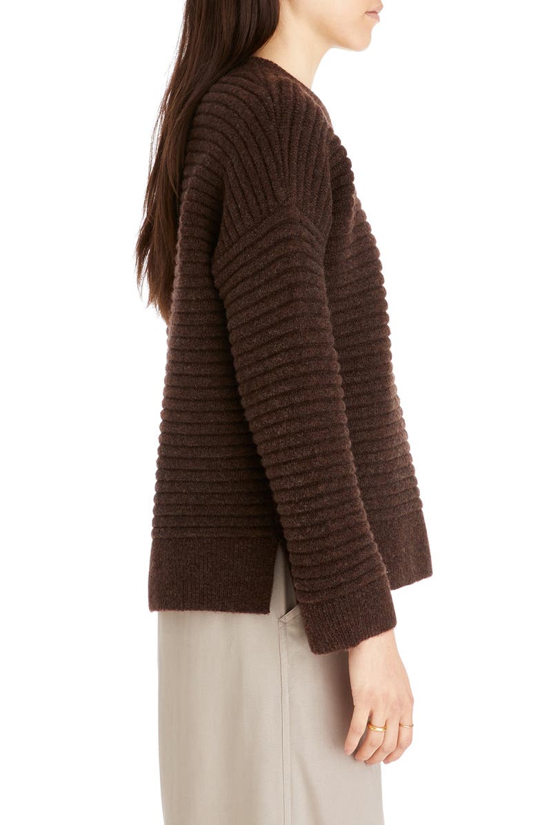 Madewell Elsmere Pullover Sweater, Alternate, color, Heather Brunette