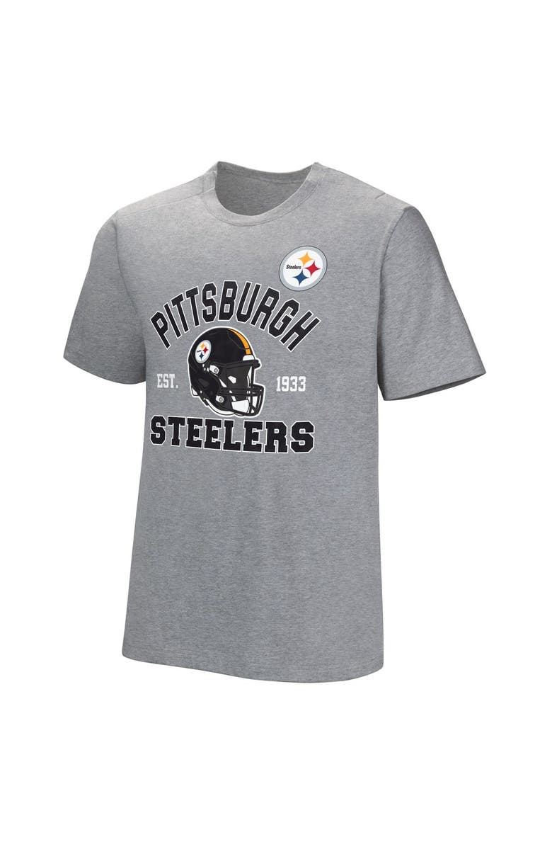 NFL Men's Gray Pittsburgh Steelers Tackle Adaptive T-Shirt, Alternate, color, Gray