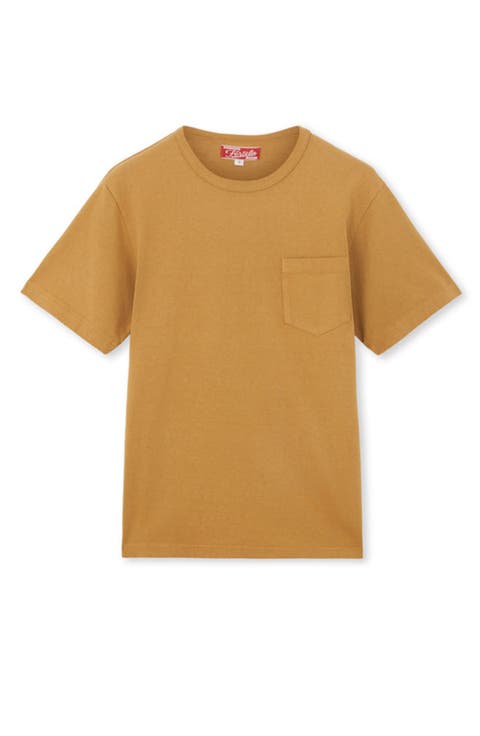 Tubejp Cotton Chest Pocket T-Shirt