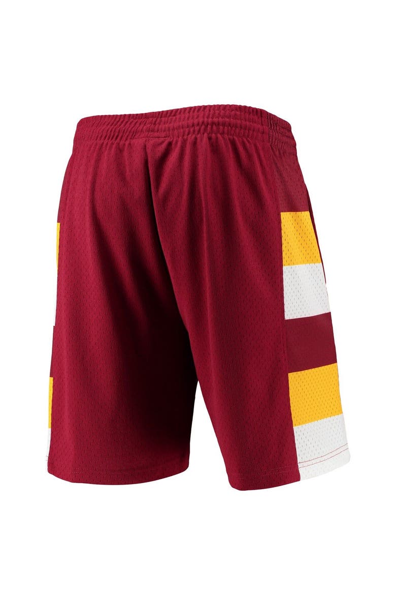 Men's Mitchell & Ness Wine Cleveland Cavaliers 1979-80 Hardwood Classics Swingman Shorts, Alternate, color, Red