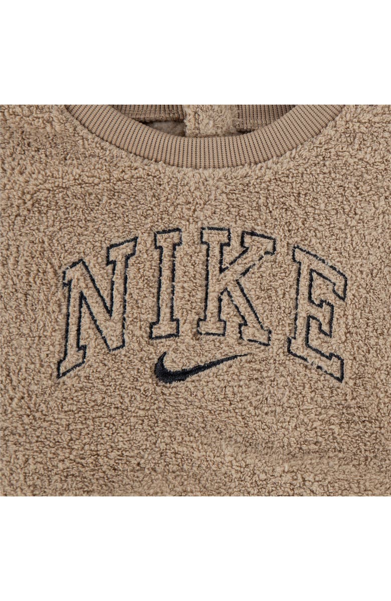 Nike Embroidered Sweatshirt & Flare Pants Set, Alternate, color, Black