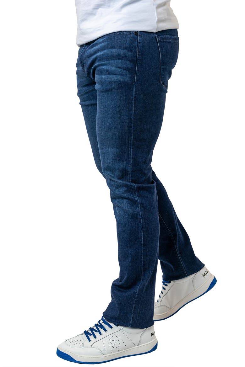 Torn Stretch Denim Jeans, Alternate, color, BLUE