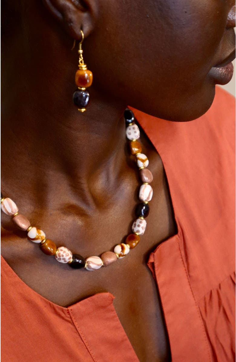 Kazuri Earth Collection - Safari Earrings, Alternate, color, Multi