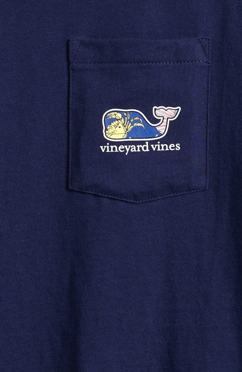 vineyard vines Kids' Whale Fill Graphic Pocket T-Shirt, Alternate, color, 