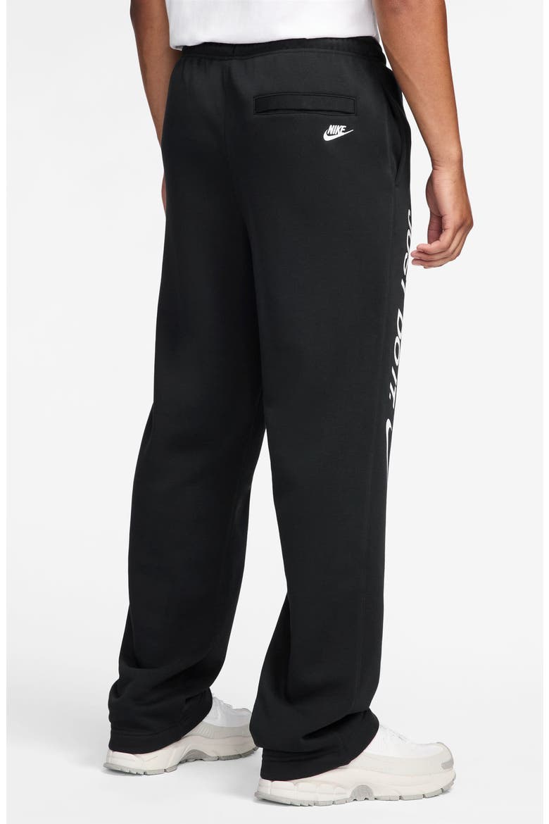 Sportswear Club Fleece Pants, Alternate, color, BLACK/ WHITE