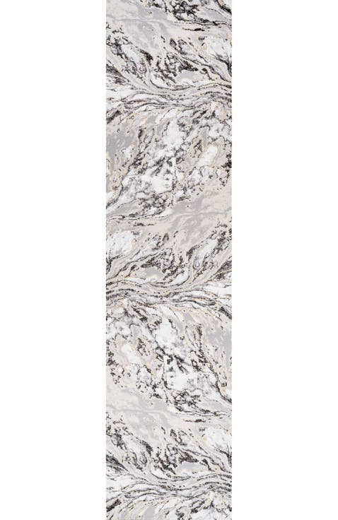 Swirl Marbled Abstract Area Rug