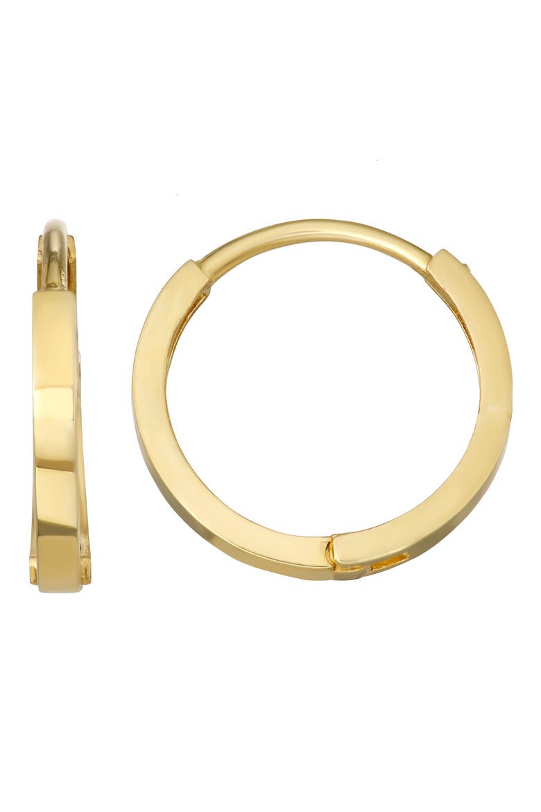 10k Gold Huggie Hoop Earrings, Main, color, GOLD