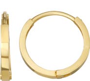 CANDELA JEWELRY 10k Gold Huggie Hoop Earrings