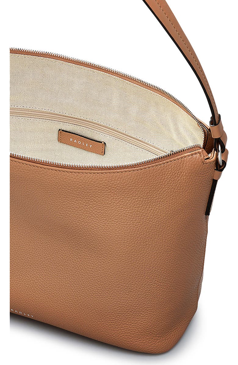 Radley Bella Medium Pebbled Leather Shoulder Bag, Alternate, color, Chai