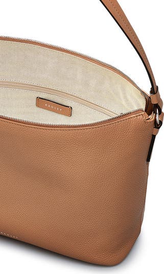 Bella Medium Pebbled Leather Shoulder Bag