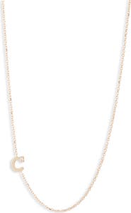 Anzie Diamond Initial Necklace