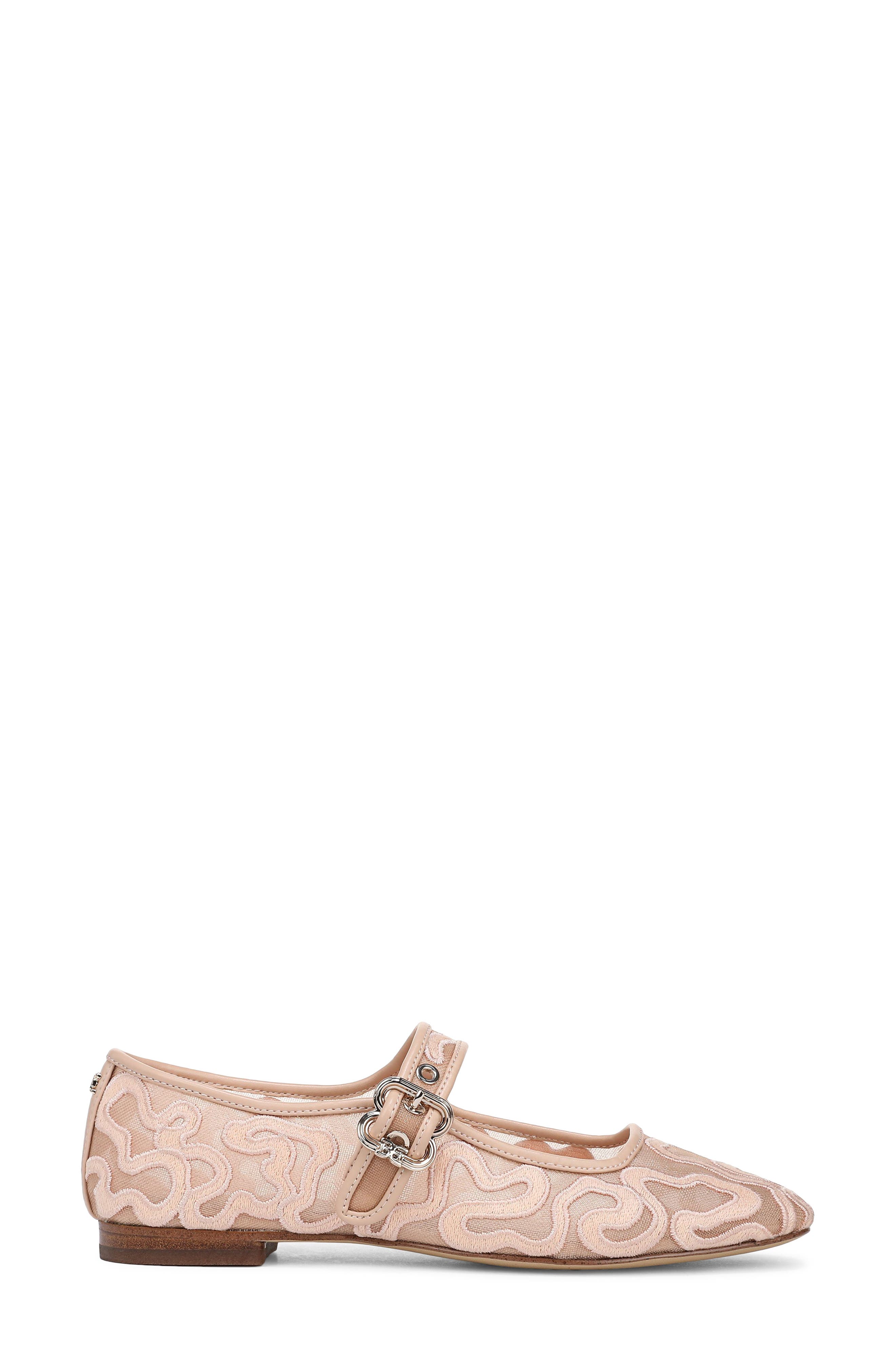 Michaela Mesh Flat, Alternate, color, VINTAGE PINK