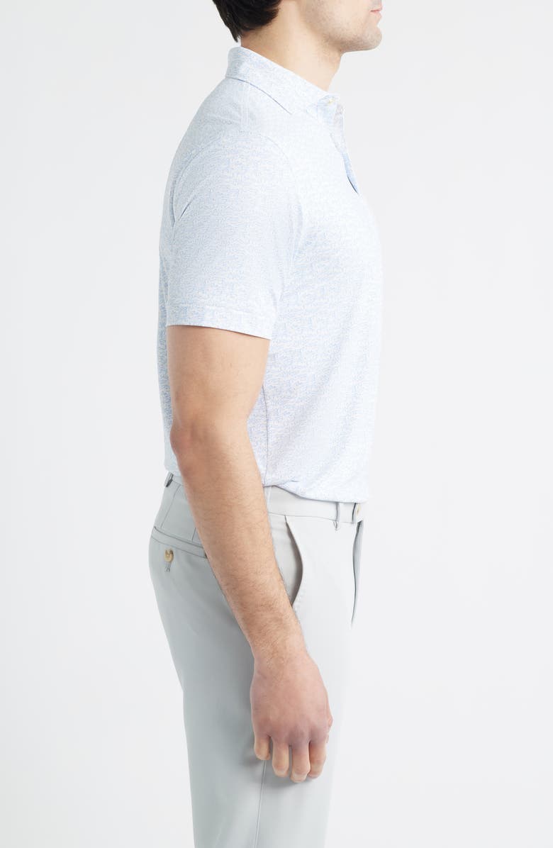 Peter Millar Melody Sea Performance Jersey Golf Polo, Alternate, color, White